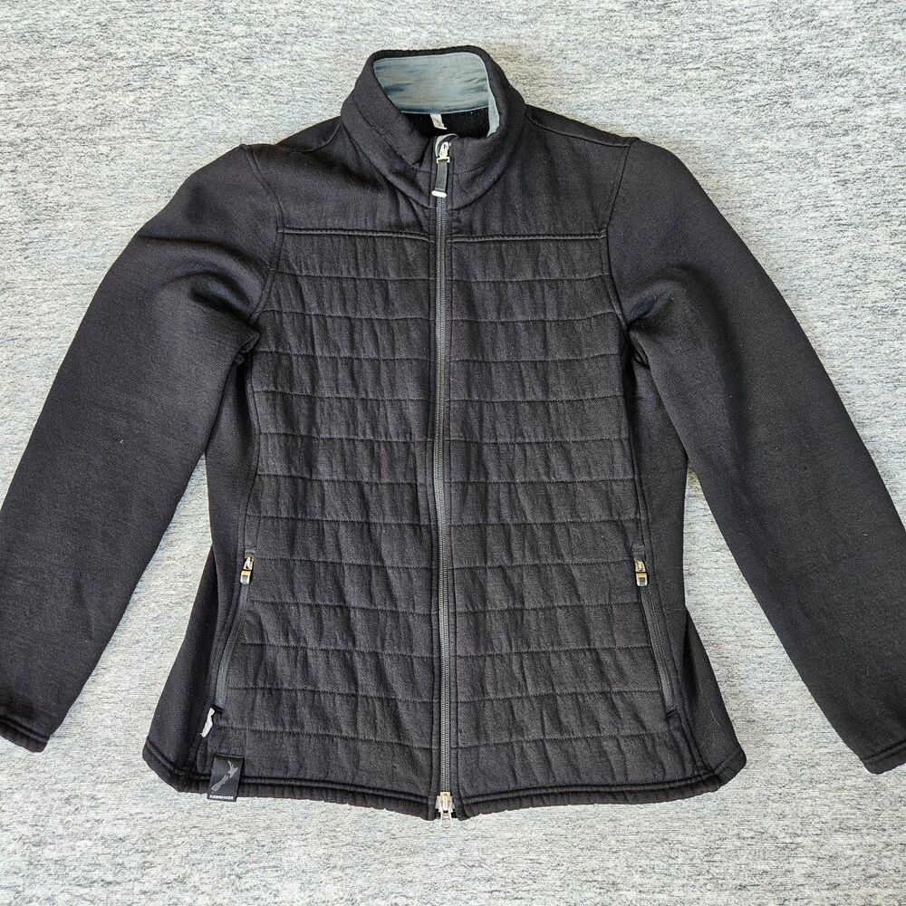Icebreaker Merino Wool Women’s Size Large Jacket Quilted Full Zip Hiking RARE